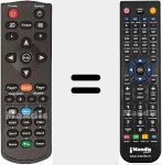Replacement remote control for X402