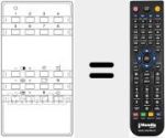 Telecomando sostituto di LF 67H 89