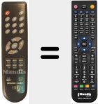 Télécommande pour remplacer ESR 750