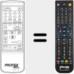 T&eacute;l&eacute;commande pour remplacer HQS-200