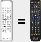 Replacement remote control for RC 100