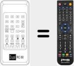 Ersatzfernbedienung für RC 80