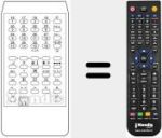 T&eacute;l&eacute;commande pour remplacer TELECOMPUTER 5500