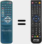 Replacement remote control for TLM 02