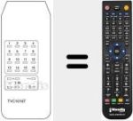 Telecomando sostituto di TVC 1016 T