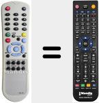 Replacement remote control for VEK-06