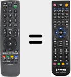 Télécommande pour remplacer MI-AKB69680437
