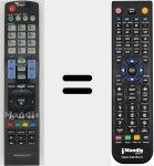 Télécommande pour remplacer MI-AKB72914210-221