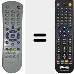 Télécommande pour remplacer TM3702 (631020001531-1)