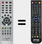 Télécommande pour remplacer 6500