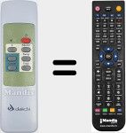 Télécommande pour remplacer DAI003