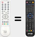 Replacement remote control for ENE010