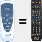 T&eacute;l&eacute;commande pour remplacer A852 (Imagina)