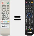 Telecomando sostituto di REMCON1678