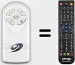 Telecomando sostituto di REMCON1711