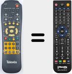 Télécommande pour remplacer REMCON1843