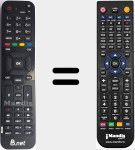 Replacement remote control for VM1200