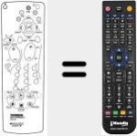 Replacement remote control for REMCON257