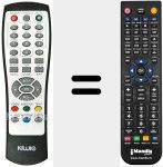 Replacement remote control for REMCON1040