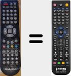 Replacement remote control for TQT133-001