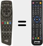 Télécommande pour remplacer REMCON748