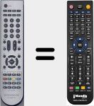 Replacement remote control for RCDWW02V01