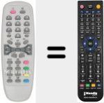 Replacement remote control for REMCON468