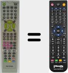 Télécommande pour remplacer MX-TM7415N DivX