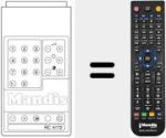 Télécommande pour remplacer RC5172