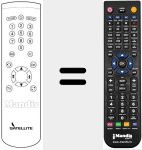 Replacement remote control for REMCON349