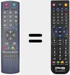 Replacement remote control for REMCON1127
