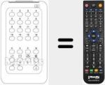 Télécommande pour remplacer REMCON854