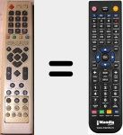 Télécommande pour remplacer HB6000 PVR 160GB HB