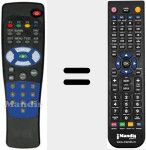 Replacement remote control for 7128