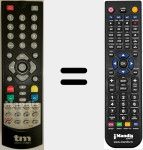Télécommande pour remplacer TM-TDT 1019