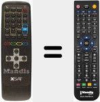 Télécommande pour remplacer XSAT