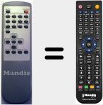 Replacement remote control for J1433VERS1