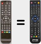 Replacement remote control for RC53DTVDVD