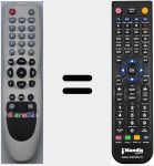 T&eacute;l&eacute;commande pour remplacer 50006486