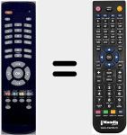 Replacement remote control for DVB3200