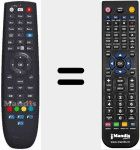 Télécommande pour remplacer URC46200002R00
