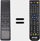 Télécommande pour remplacer MS3002 (253770)
