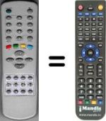 Replacement remote control TILEVISION 510-011F