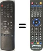 Replacement remote control ORITRON DVD200