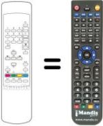 Replacement remote control Toshiba SEC2585
