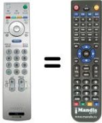 Télécommande équivalente Sony SEC0426