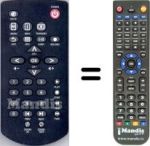 Replacement remote control Odys SEC14039