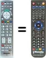 Télécommande équivalente Panasonic WHV12224
