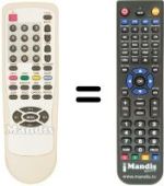 Replacement remote control Skintek SK-LCD TV 20-B (ver. 2)