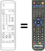 Replacement remote control Radiotone 2043 VT